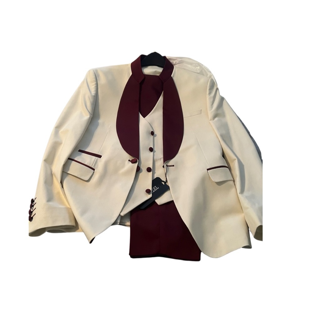 3 piece suit blazer, vest and slacks
